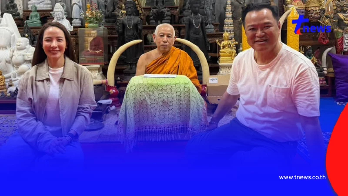 สายมูจับตา "อนุทิน" ลงยันต์ฝ่ามือ "หลวงพ่อสำลี" เสริมสิริมงคล