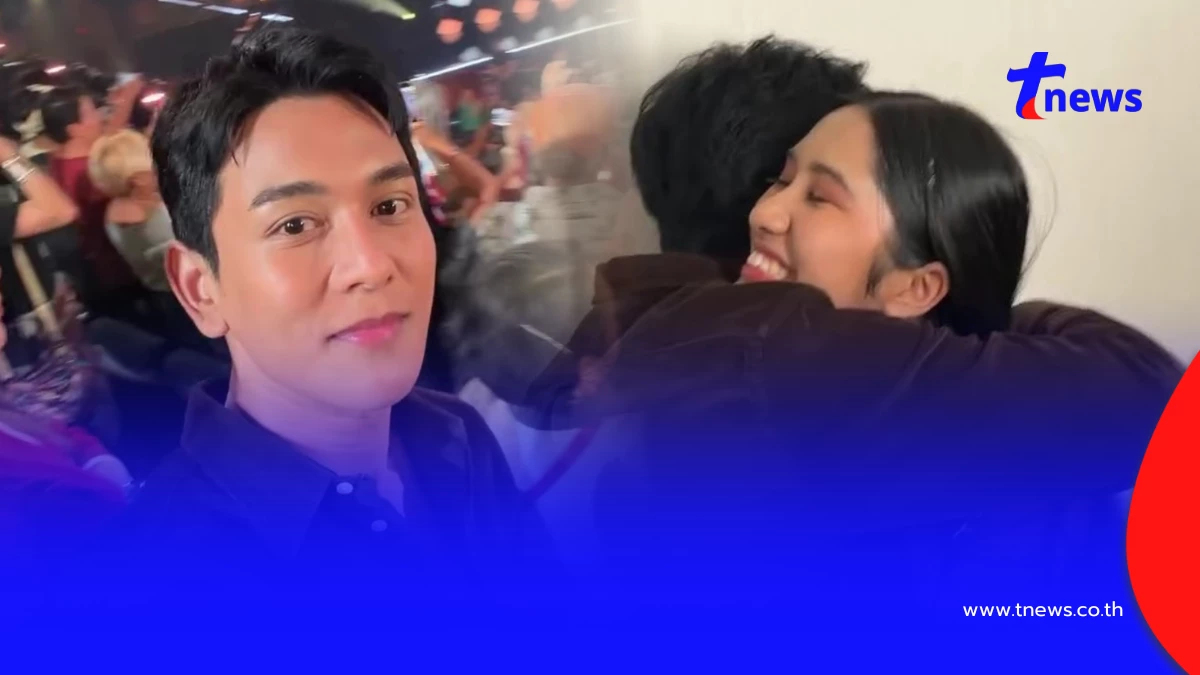 "กัน นภัทร" พักผ่อนน้อย บินด่วนเชียร์ "เนเน่ รอยัล" ติดขอบเวที AGT