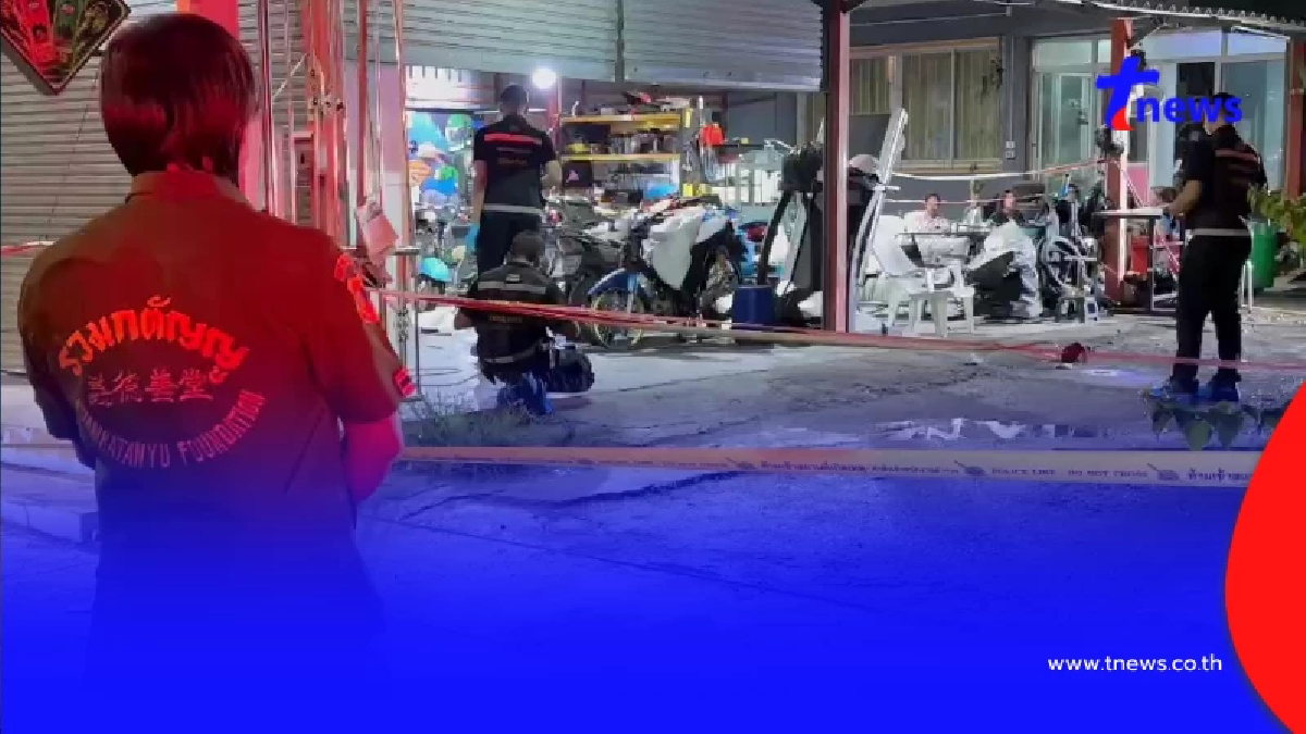 เหตุสะเทือนขวัญ! กลุ่มวัยรุ่นบุกถล่ม 21 นัด ใส่หนุ่มดับคาร้านซ่อมรถ