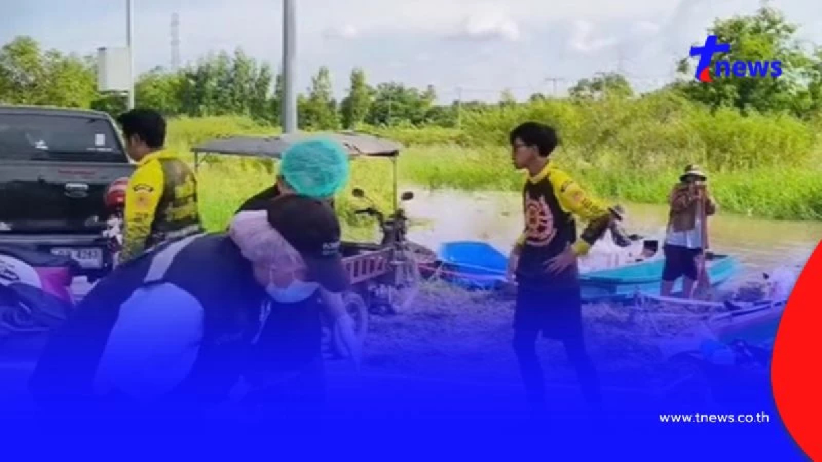ลูกสาวลุยน้ำกลับบ้าน ช็อกพบร่างพ่อวัย 62 ปี จมน้ำดับคาบ้าน
