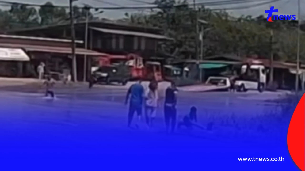 นาทีชีวิต! เด็กถูกน้ำดูดลงท่อ อดีตประธาน อบจ. ช่วยรอดปาฏิหาริย์