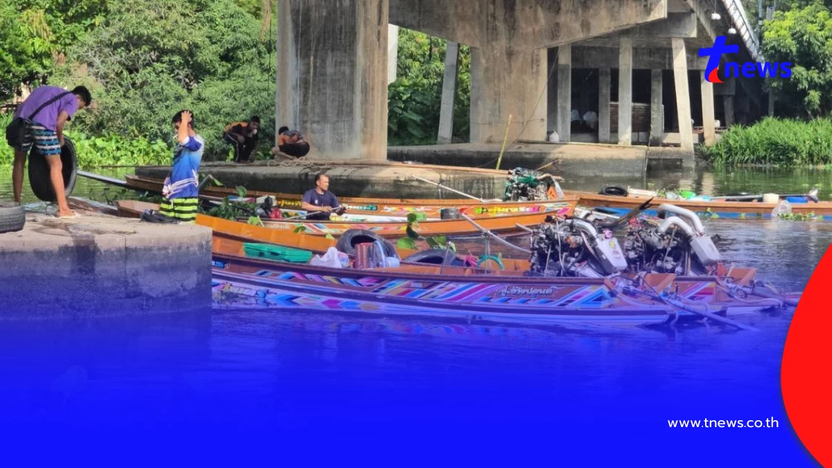 เรือซิ่งบ้านแพ้ว 50 ลำ ถอนกำลัง! หลังดันน้ำดำเนินสะดวก 8 วัน