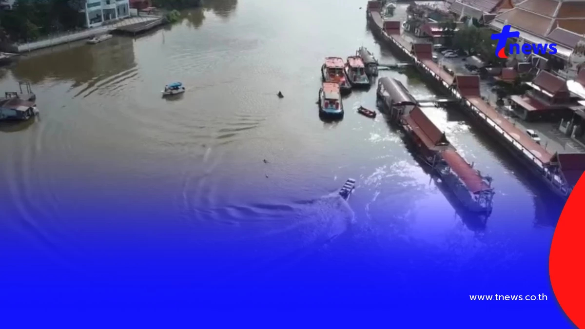 ลุยแผนกู้เรือลากจูงจมป่าสัก 18 เมตร! ใช้เครนลากเข้าน้ำตื้น