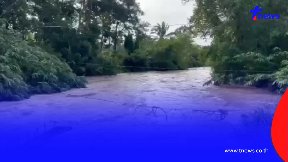 ฝนถล่มกระบี่! น้ำหลากท่วม 5 อำเภอ บ่ายนี้รับมือฝนอีกรอบ