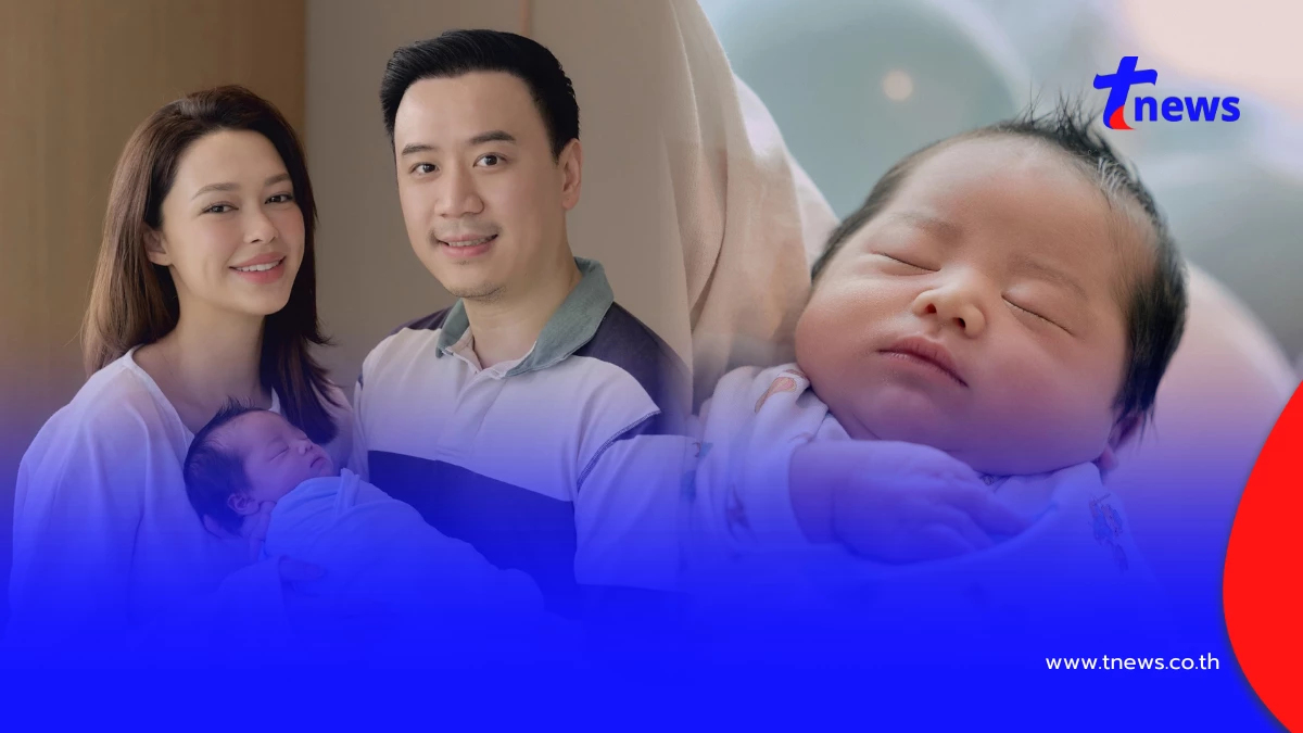 เผยโฉมหน้าลูกคนที่ 3 ทายาทตระกูลดัง ตัวโตจ้ำม่ำ 3.7 กก.