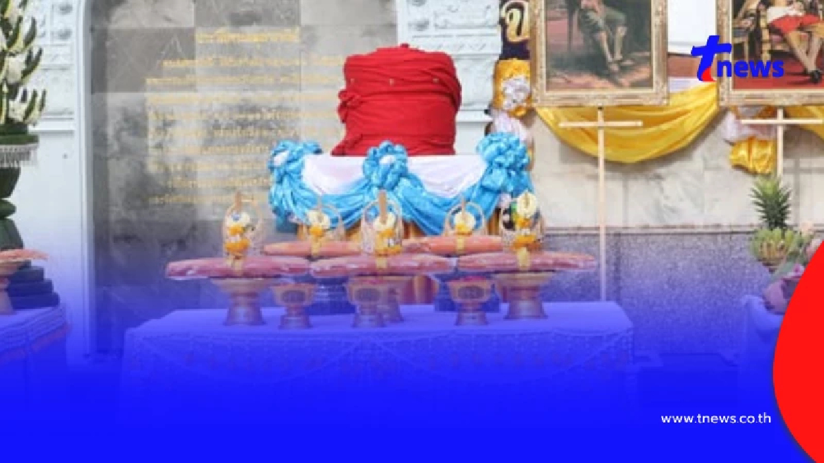 ส่องทะเบียน รถบุษบกอัญเชิญผ้าแดง งานองค์พระสมุทรเจดีย์